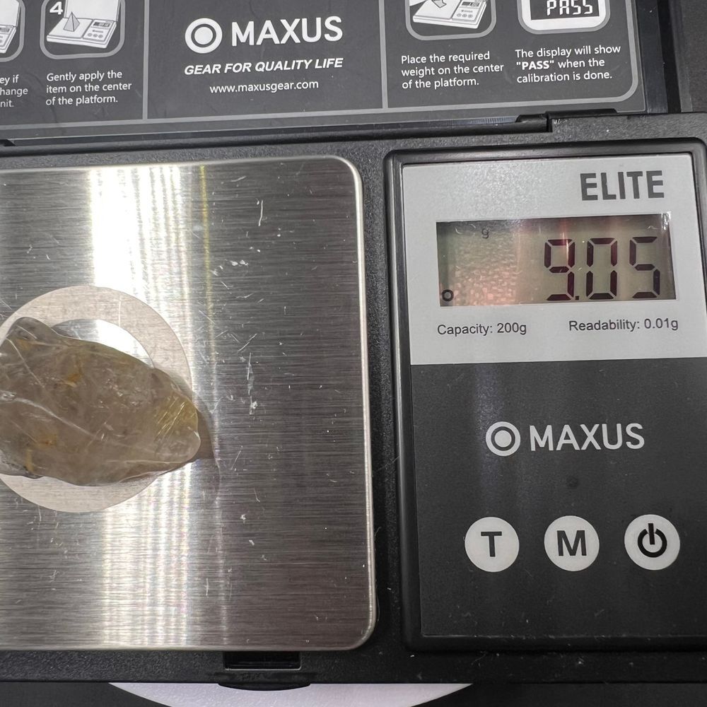 Golden Rutilated Quartz Crystal Freeform - Picture 12 of 12